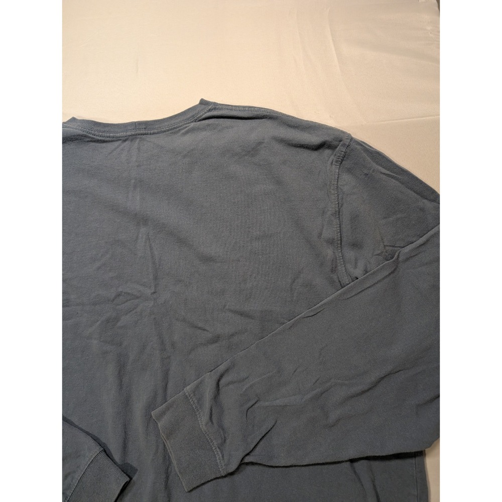 Carhartt Mens 2XL Tall Long Sleeve Pocket T-Shirt Blue Original Fit K126 - Picture 13 of 13